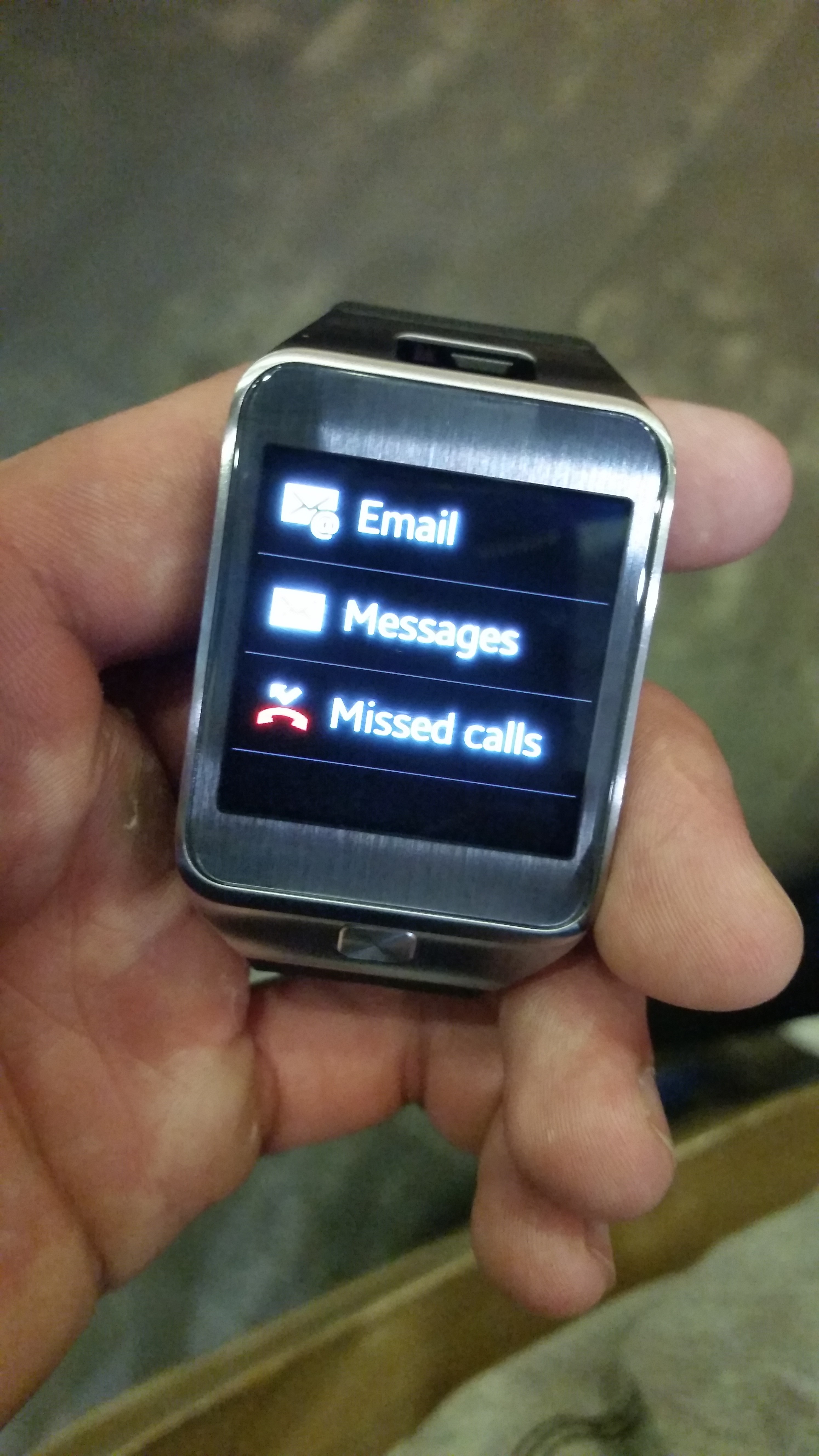 checking messages with gear 2