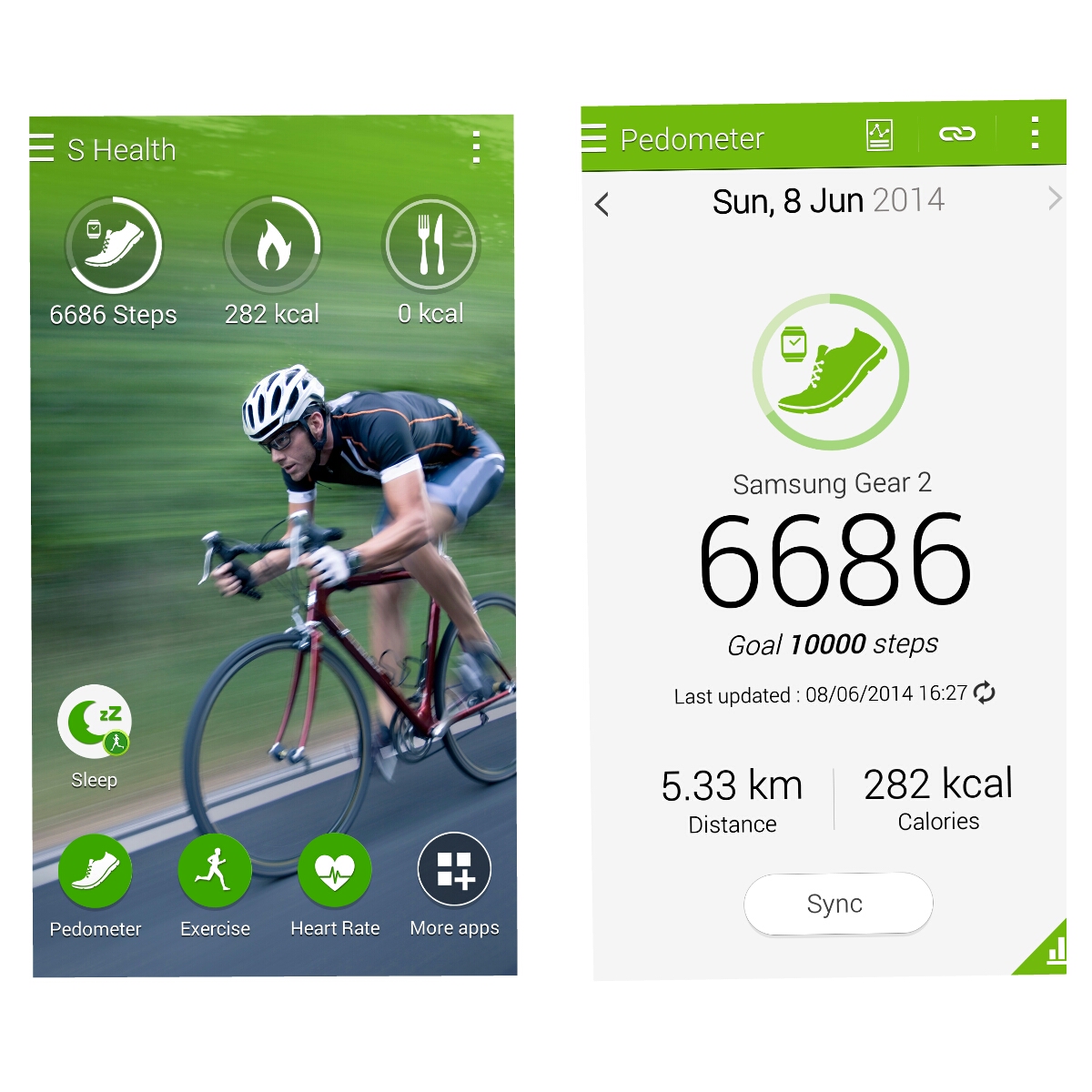 S health, Samsung S health