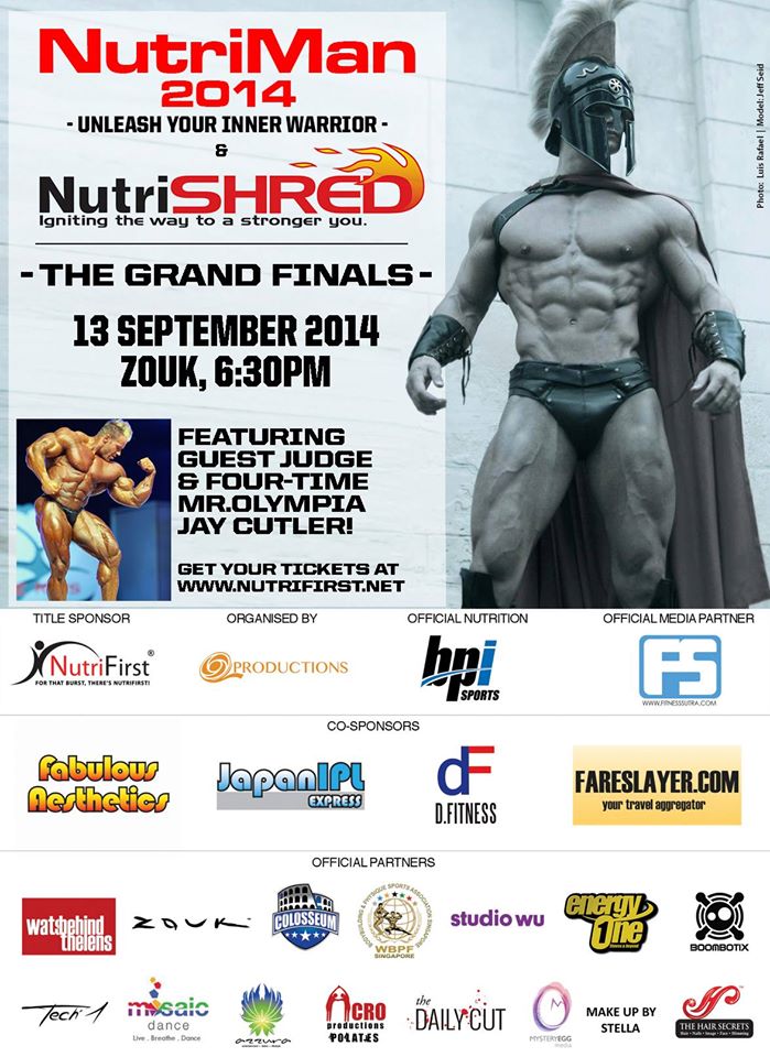 Nutrifirst, nutriman 2014, jay cutler singapore
